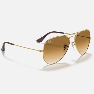 Ray Ban Aviator Gradient - Gold/Light Brown